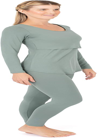 Kindred Bravely Jane Nursing Pajama Set | Nursing Pajamas for Breastfeeding Apparel & Accessories > Clothing > Sleepwear & Loungewear > Pajamas Kindred Bravely   