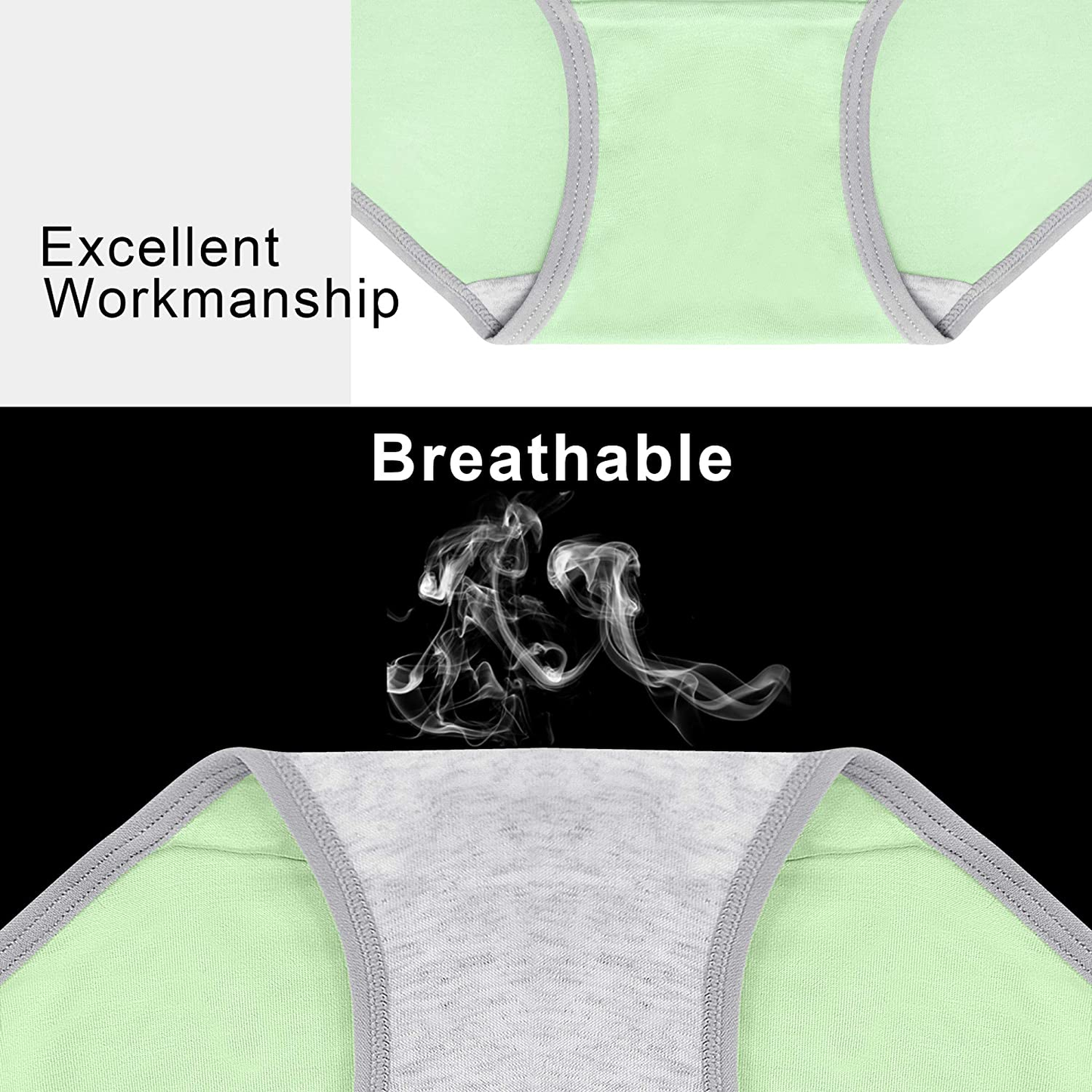 Cotton Full Coverage Underwear Womens Panties No Ride up Hipster Soft Breathable Stretch Bikini Ladies Briefs 6 Pack Apparel & Accessories > Clothing > Underwear & Socks > Underwear DUKAWA   