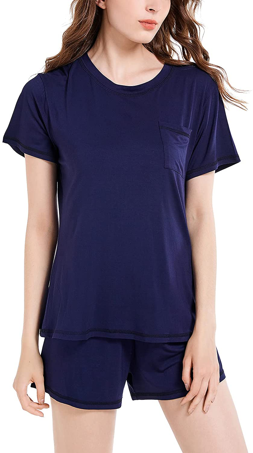 Eiggam Pajamas for Women Lounge Cotton Sleepwear Comfy Soft Long Button Down Pjs Set Pajamas Set Apparel & Accessories > Clothing > Sleepwear & Loungewear > Pajamas Eiggam   