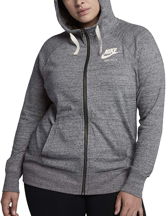 Nike Women'S Sportswear Gym Vintage Full-Zip Hoodie Apparel & Accessories > Clothing > Activewear Kylie Max   