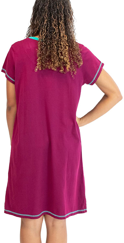 Lazy One V-Neck Nightshirts for Women, Animal Designs Apparel & Accessories > Clothing > Sleepwear & Loungewear > Nightgowns Kylie Max   