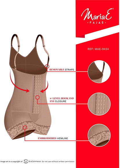 MARIAE 9434 Hip Hugger Slimming Body Shaper for Women | Fajas Colombianas Moldeadoras Apparel & Accessories > Clothing > Underwear & Socks > Underwear MARIAE FAJAS   