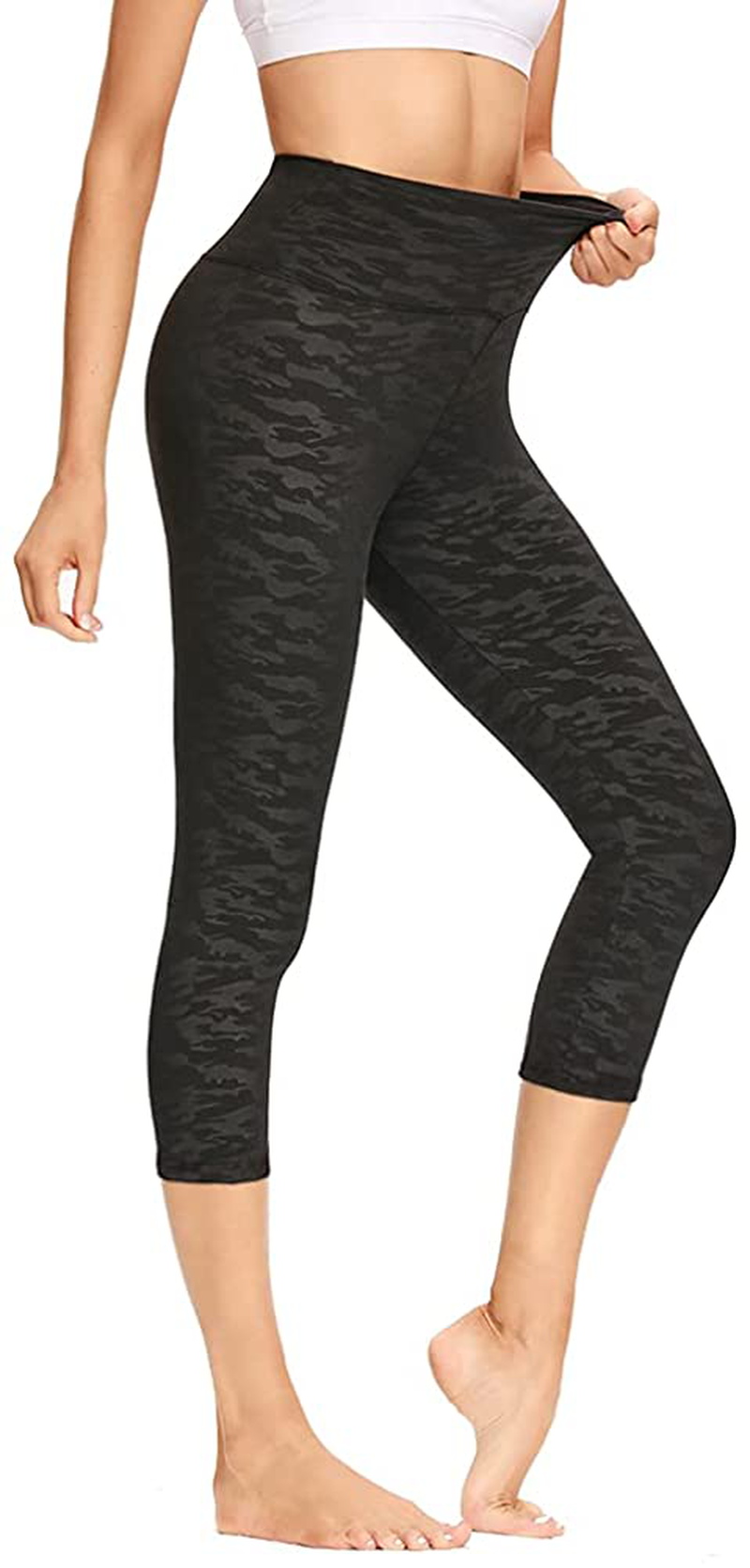 GAYHAY High Waisted Capri Leggings for Women - Soft Slim Tummy Control - Exercise Pants for Running Cycling Yoga Workout Apparel & Accessories > Clothing > Activewear Gayhay   