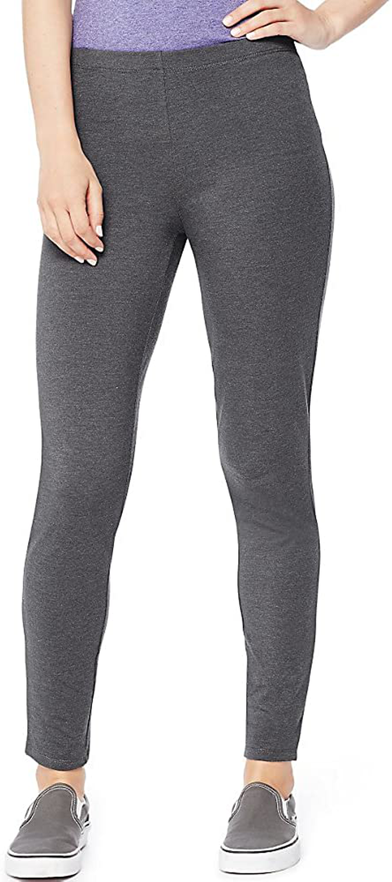 Hanes Women's Stretch Jersey Legging Apparel & Accessories > Clothing > Activewear Hanes Charcoal Heather X-Large 
