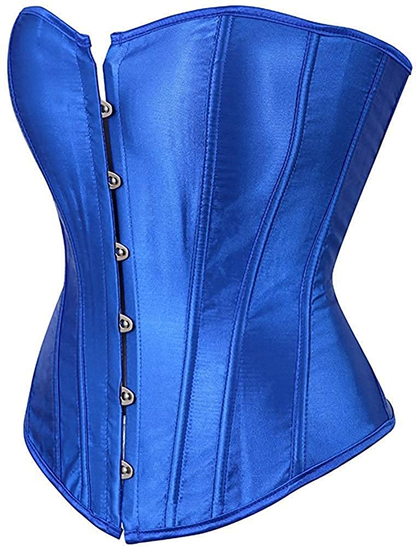 NIYIGEJI Satin Sexy Strong Boned Corset Lace up Overbust Waist Cincher Bustier Bodyshaper Top Apparel & Accessories > Clothing > Underwear & Socks > Lingerie NIYIGEJI   