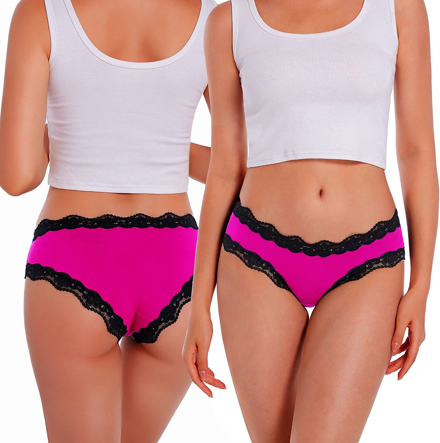 VEENXTHA Womens Underwear Hipster Panties 5 Pack Smooth Stretch Microfiber Briefs  VEENXTHA   