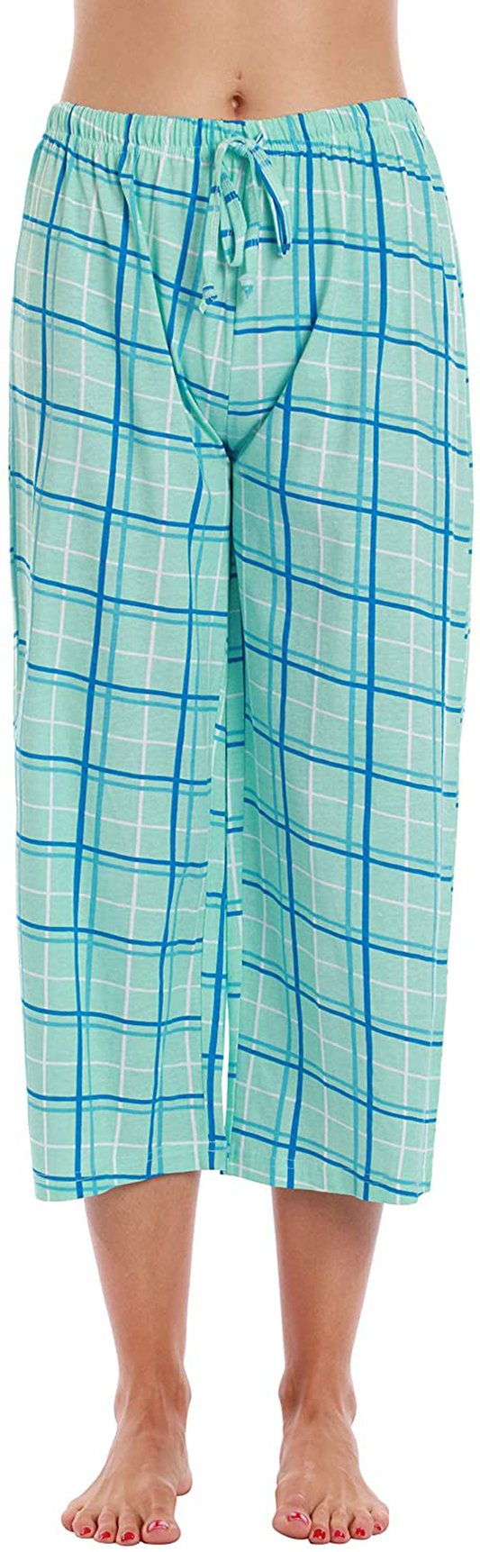 Just Love 100% Cotton Women Pajama Capri Pants Sleepwear Apparel & Accessories > Clothing > Sleepwear & Loungewear > Pajamas Kylie Max   