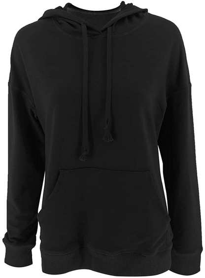 Bingerlily Women'S Casual Hoodies Long Sleeve Solid Lightweight Pullover Tops Loose Sweatshirt with Pocket Apparel & Accessories > Clothing > Activewear Kylie Max   