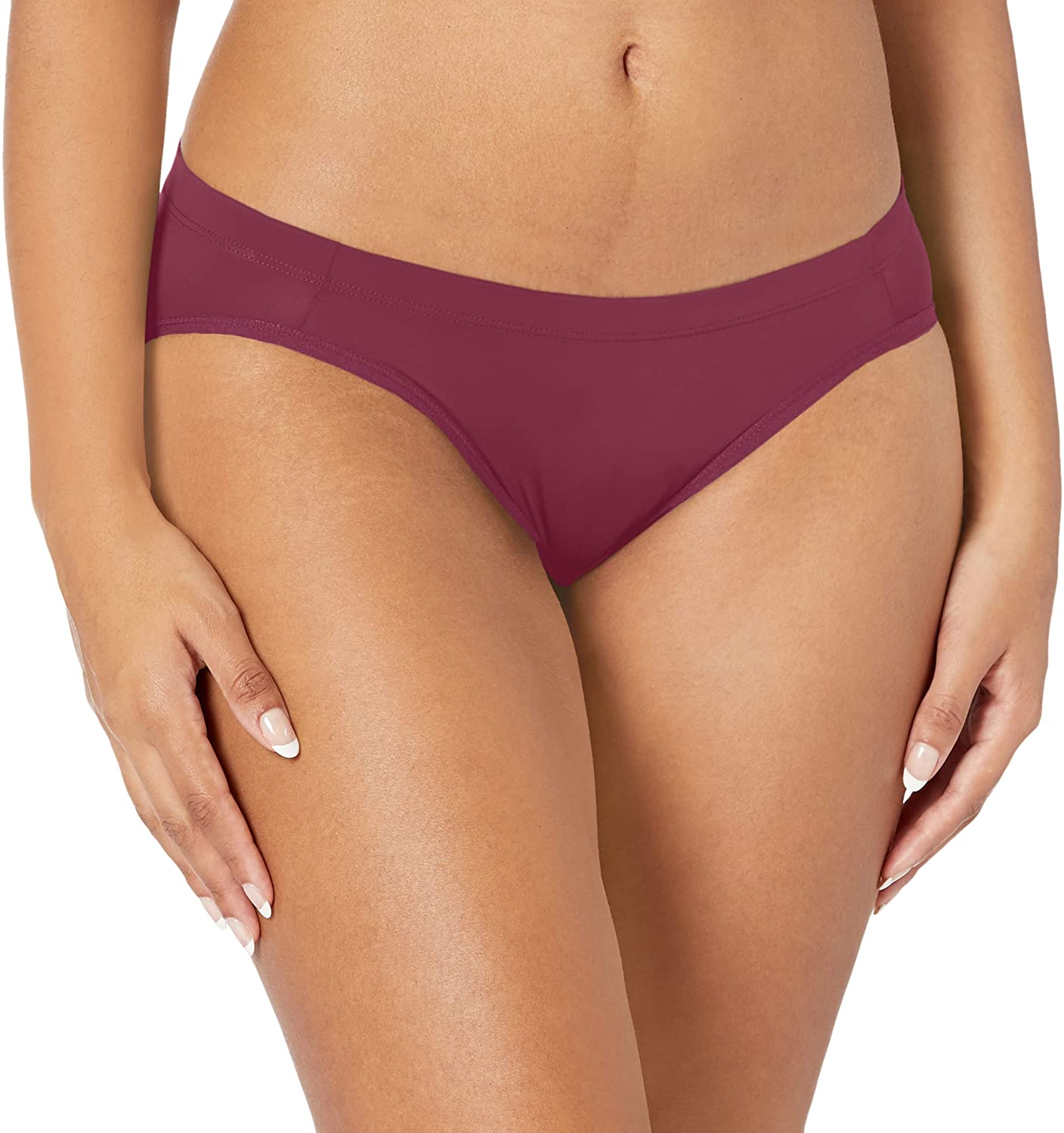 Maidenform Women'S Invisible Look Bikini  Maidenform Maroon Dusk 9 