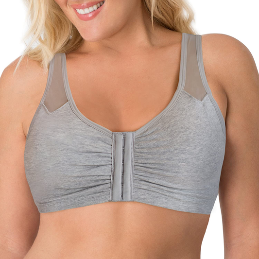 Fruit of the Loom Women'S Comfort Front Close Sport Bra with Mesh Straps Apparel & Accessories > Clothing > Underwear & Socks > Bras Kylie Max   