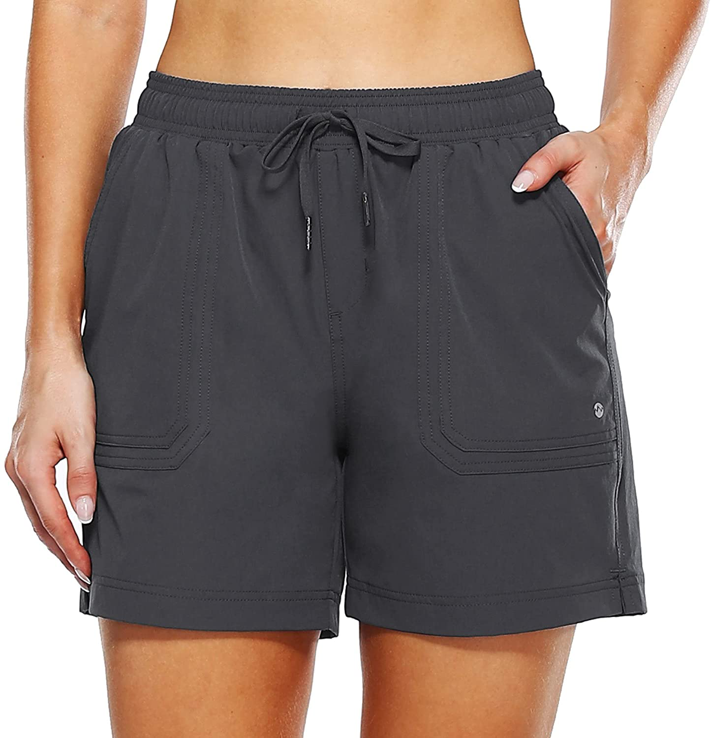 Willit Women'S 5" Hiking Shorts Golf Athletic Outdoor Shorts Quick Dry Workout Summer Water Shorts with Pockets Apparel & Accessories > Clothing > Shorts Kylie Max   