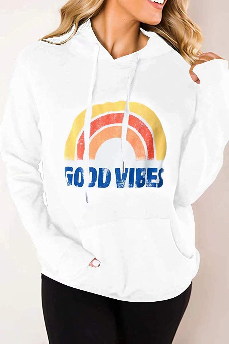 LACOZY Women'S Hoodies Long Sleeve Shirt Casual Graphic Tee Shirt Fall Clothes for Women Tops Blouse Apparel & Accessories > Clothing > Activewear Kylie Max   