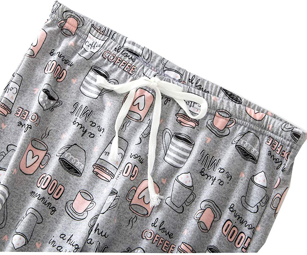 ENJOYNIGHT Women'S Capri Pajama Pants Lounge Causal Bottoms Print Sleep Pants Apparel & Accessories > Clothing > Sleepwear & Loungewear > Pajamas Kylie Max   