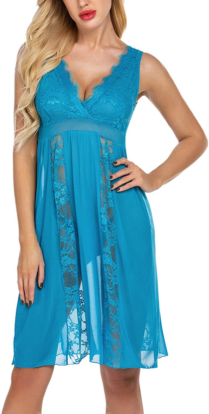 Avidlove Babydoll Lingerie for Women Sexy Nightgowns for Bride Lace Chemise Lingerie Nighty Apparel & Accessories > Clothing > Underwear & Socks > Lingerie Kylie Max   
