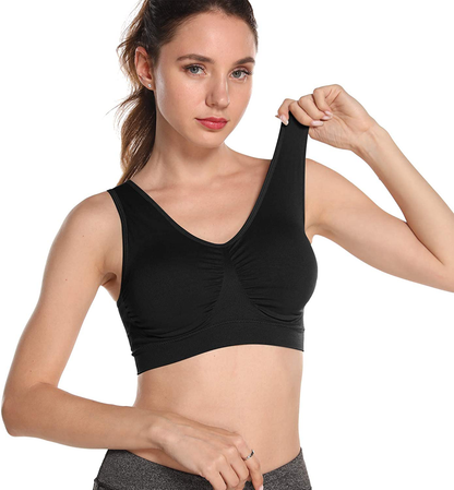 Onory 3 Pack Sports Bras for Women Wirefree Padded Workout Yoga Gym Fitness Bra Apparel & Accessories > Clothing > Underwear & Socks > Bras Kylie Max   