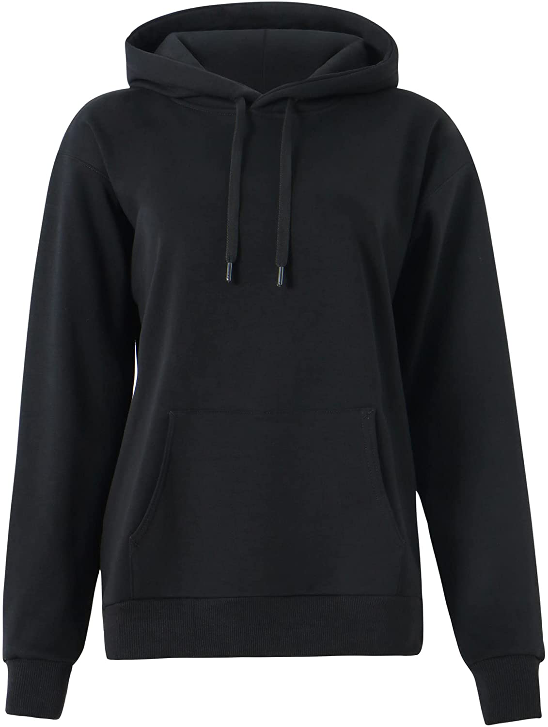 Women'S Basic Pullover Hoodie Loose Fit Ultra Soft Fleece Hooded Sweatshirt with Pockets Apparel & Accessories > Clothing > Activewear Kylie Max   
