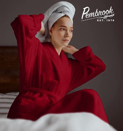 Pembrook Plush Robes for Women with Pockets - Plush Fleece Bathrobe for Women | Fuzzy Robe for Women | Spa Robe for Women Apparel & Accessories > Clothing > Sleepwear & Loungewear > Robes Kylie Max   