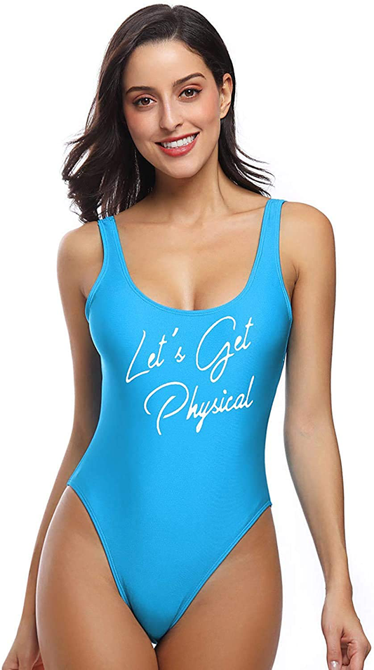 MIAIULIA Women'S Retro 80S/90S Inspired High Cut Low Back Padding One Piece Swimwear Bathing Suits Apparel & Accessories > Clothing > Swimwear Kylie Max   