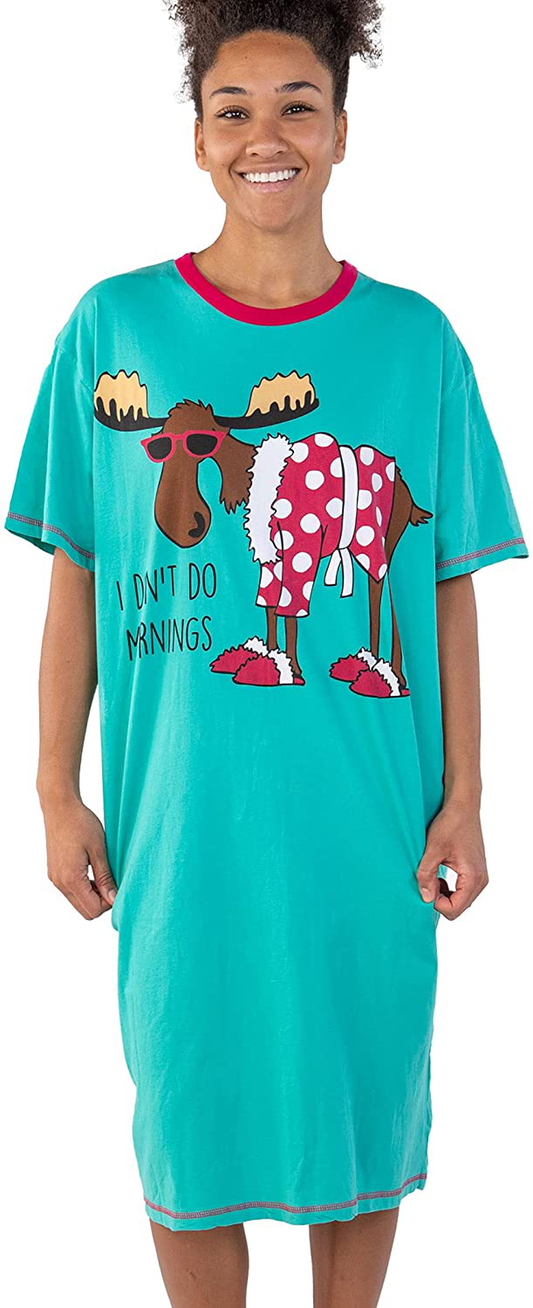 Lazy One Nightshirts for Women, Animal Designs Apparel & Accessories > Clothing > Sleepwear & Loungewear > Nightgowns Kylie Max   