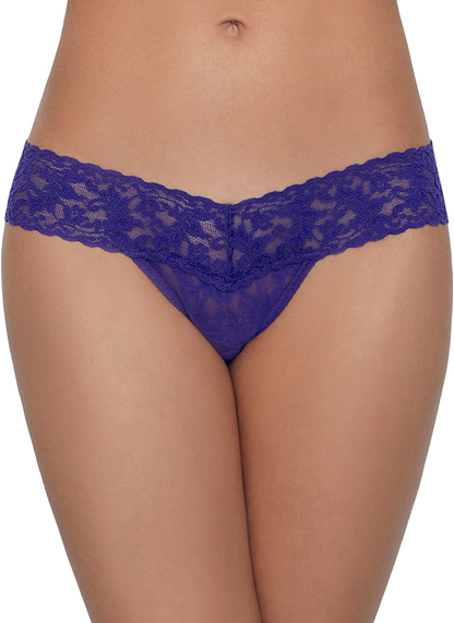 hanky panky, Signature Lace Low Rise Thong, One Size (2-12) Apparel & Accessories > Clothing > Underwear & Socks > Underwear hanky panky Wild Violet One Size 