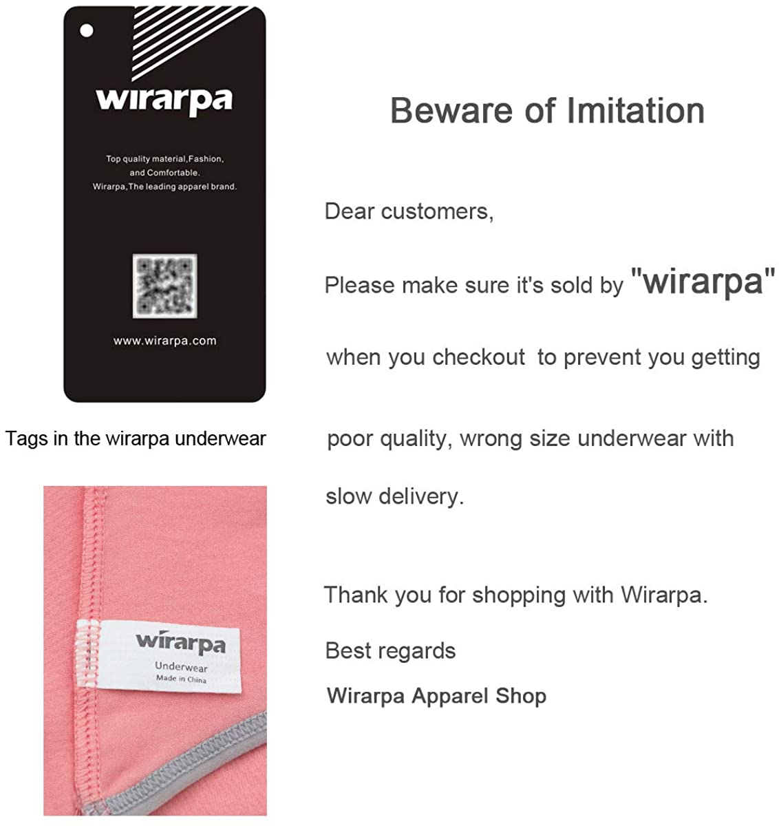 Wirarpa Women'S Cotton Stretch Underwear Comfy Mid Waisted Briefs Ladies Breathable Panties Multipack Apparel & Accessories > Clothing > Underwear & Socks > Underwear KYLIE MAX   