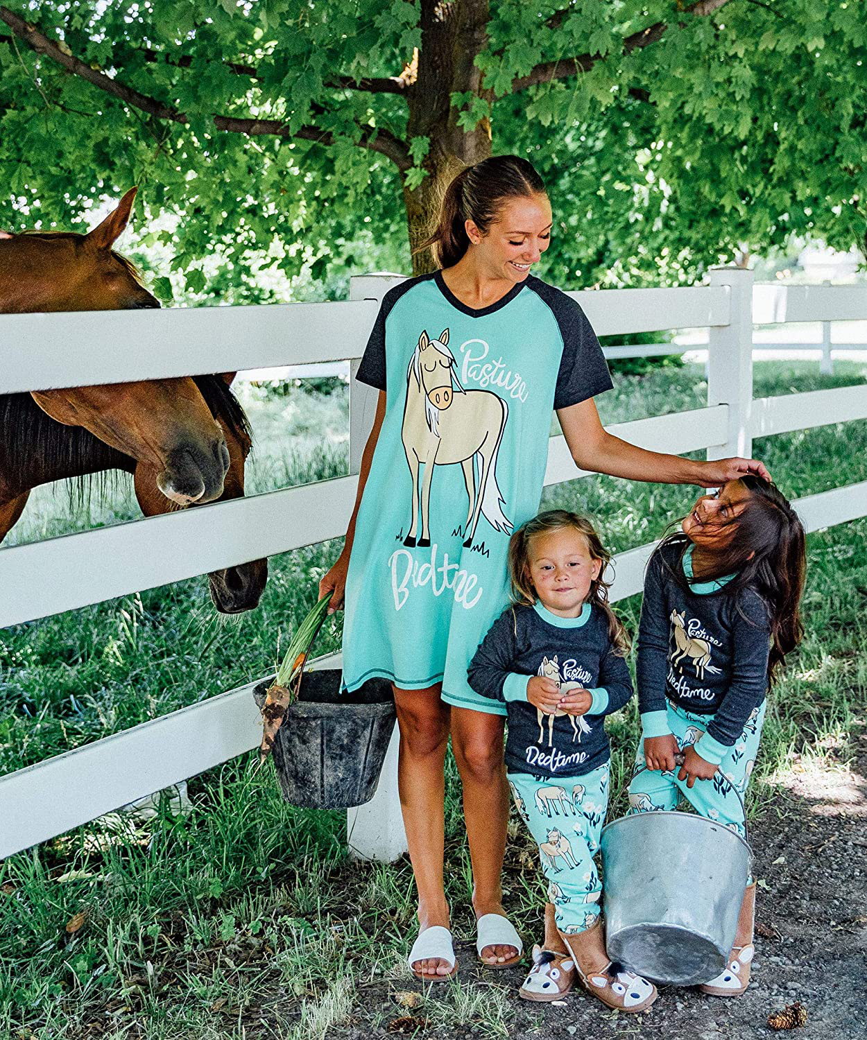 Lazy One V-Neck Nightshirts for Women, Farm Animal Designs Apparel & Accessories > Clothing > Sleepwear & Loungewear > Nightgowns Kylie Max   