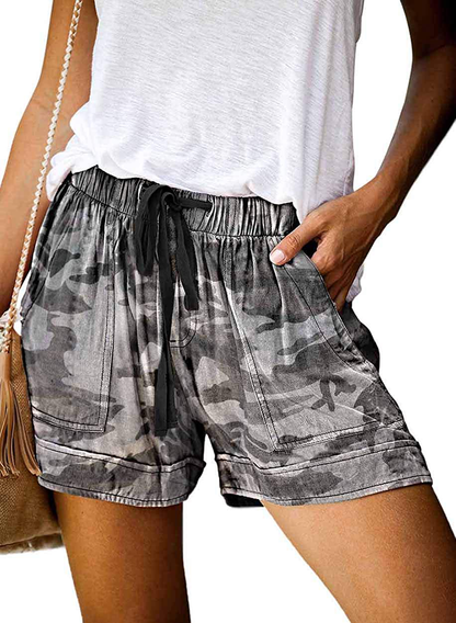 Wielsscca Womens Drawstring Shorts Summer Elastic Waist Casual Lightweight with Pockets Apparel & Accessories > Clothing > Shorts Kylie Max   