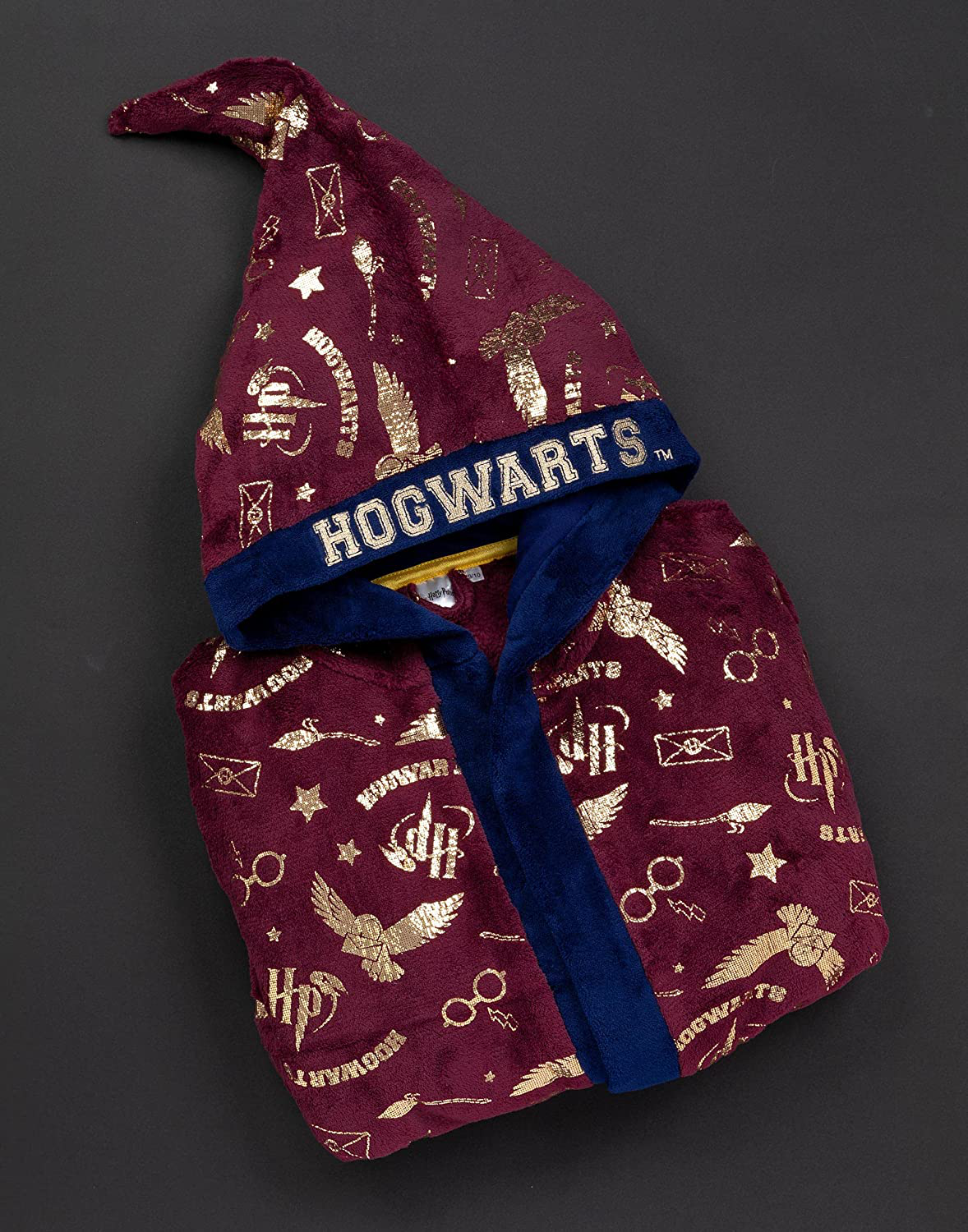 Harry Potter Dressing Gown Kids Red or Blue Options Pyjama Robe Apparel & Accessories > Clothing > Sleepwear & Loungewear > Robes Kylie Max   