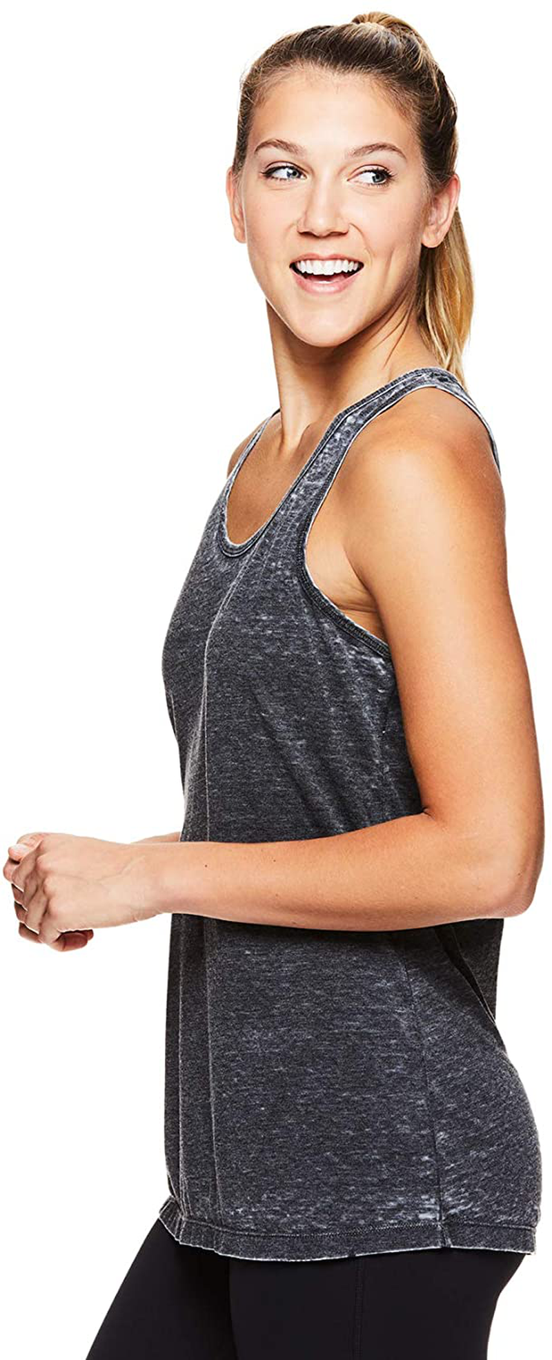 Gaiam Women'S Open Back Yoga Tank Top - Sleeveless Racerback Workout & Gym Shirt Apparel & Accessories > Clothing > Activewear Kylie Max   