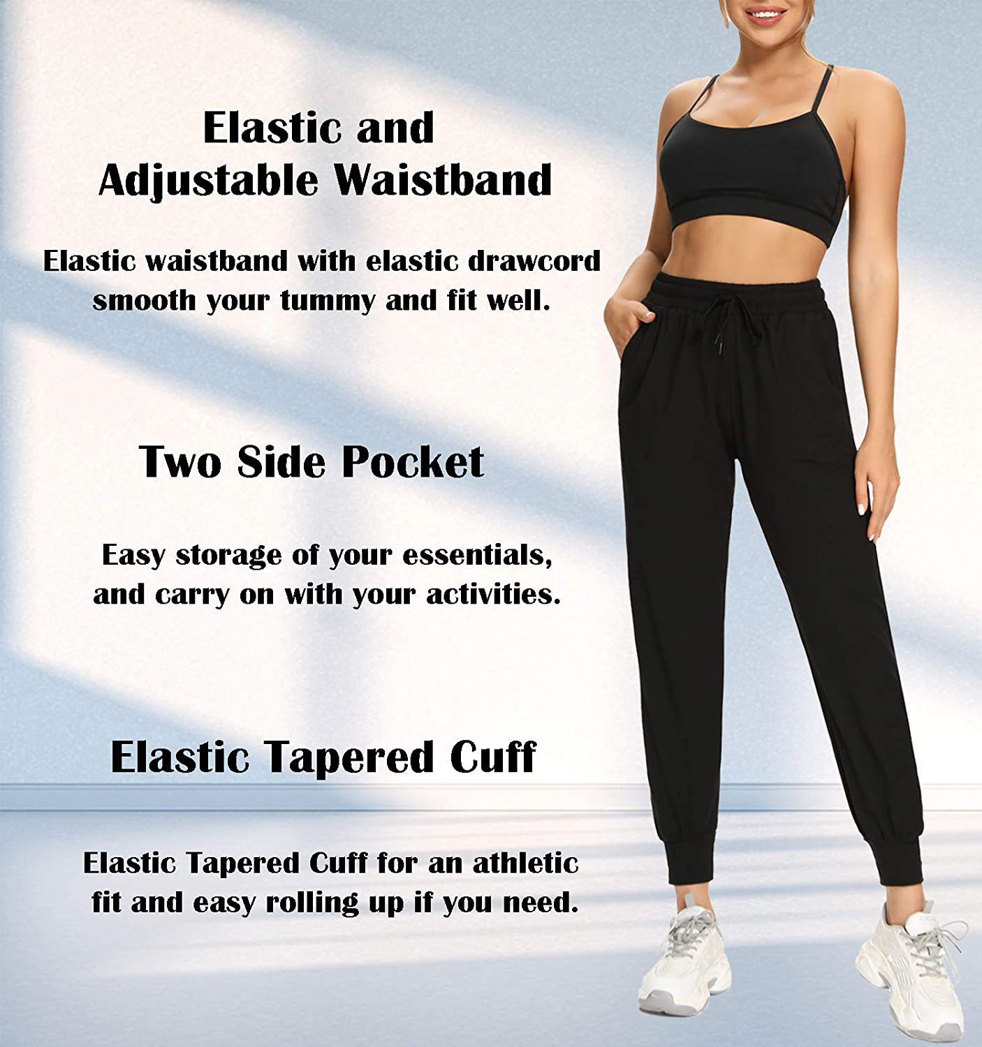 FULLSOFT Sweatpants for Women-Womens Joggers with Pockets Lounge Pants for Yoga Workout Running Apparel & Accessories > Clothing > Activewear Kylie Max   