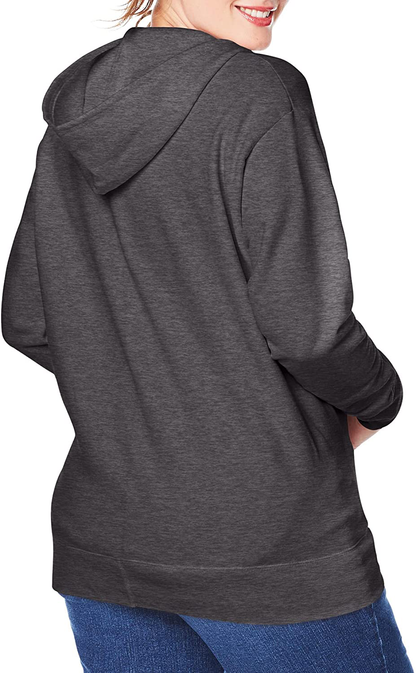 JUST MY SIZE plus Size Comfortsoft Ecosmart Fleece Full-Zip Women'S Hoodie Apparel & Accessories > Clothing > Activewear Kylie Max   
