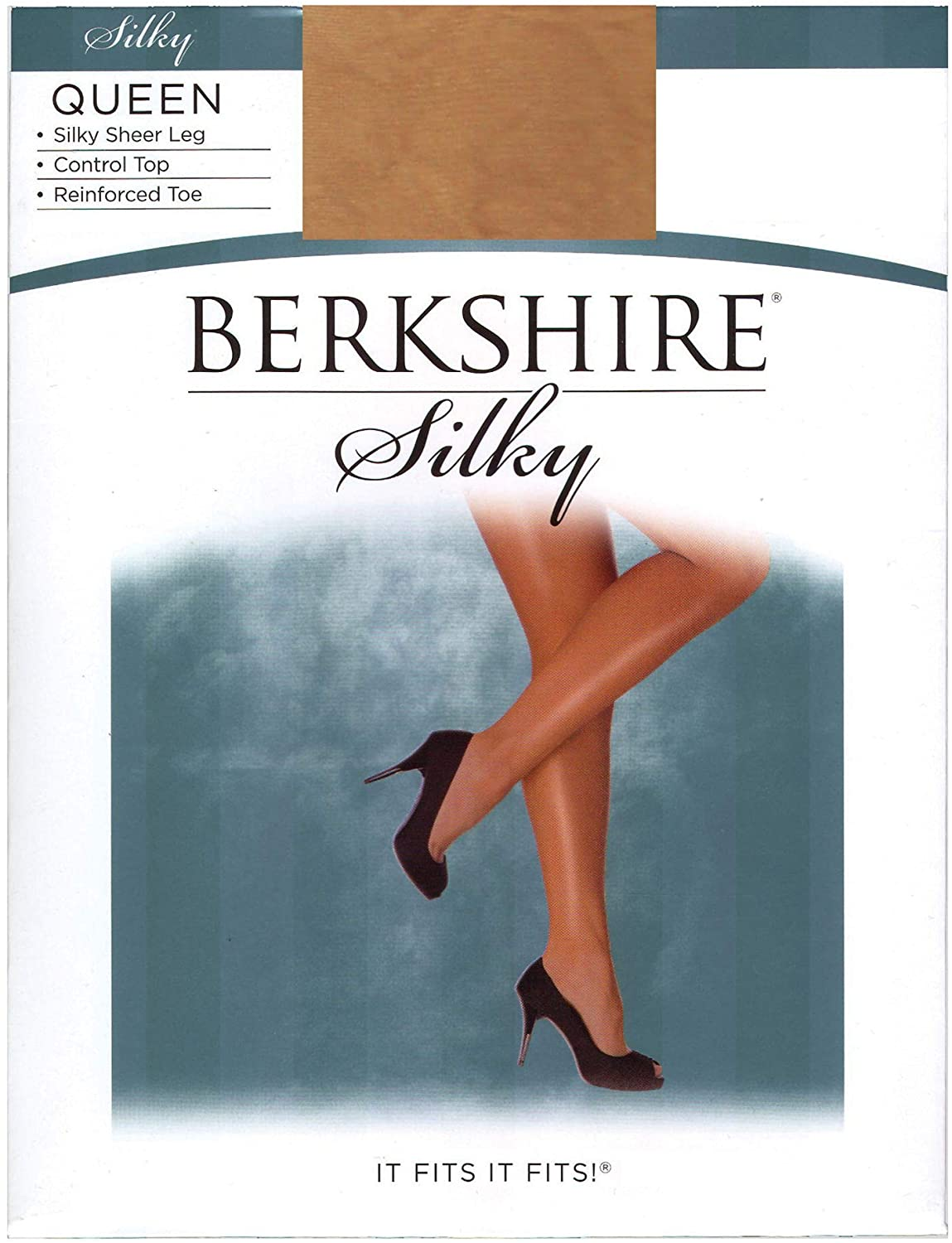 Berkshire Women'S Plus-Size Queen Silky Sheer Control Top Pantyhose - Reinforced Toe Apparel & Accessories > Clothing > Underwear & Socks > Shapewear Berkshire City Beige 5X-6X 
