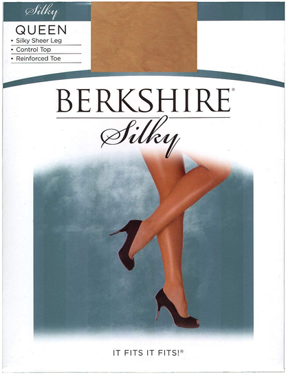 Berkshire Women'S Plus-Size Queen Silky Sheer Control Top Pantyhose - Reinforced Toe Apparel & Accessories > Clothing > Underwear & Socks > Shapewear Berkshire City Beige 5X-6X 