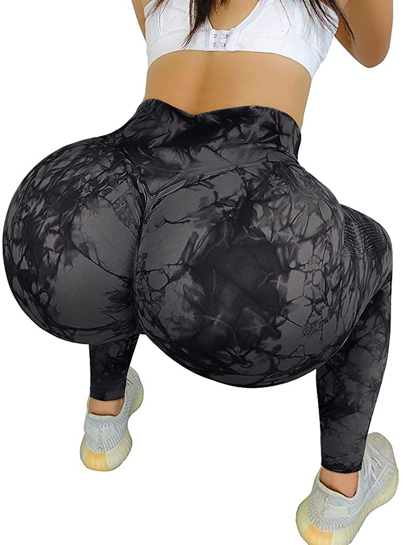 OMKAGI Women Scrunch Butt Lifting Leggings Seamless High Waisted Workout Yoga Pants Apparel & Accessories > Clothing > Activewear OMKAGI   