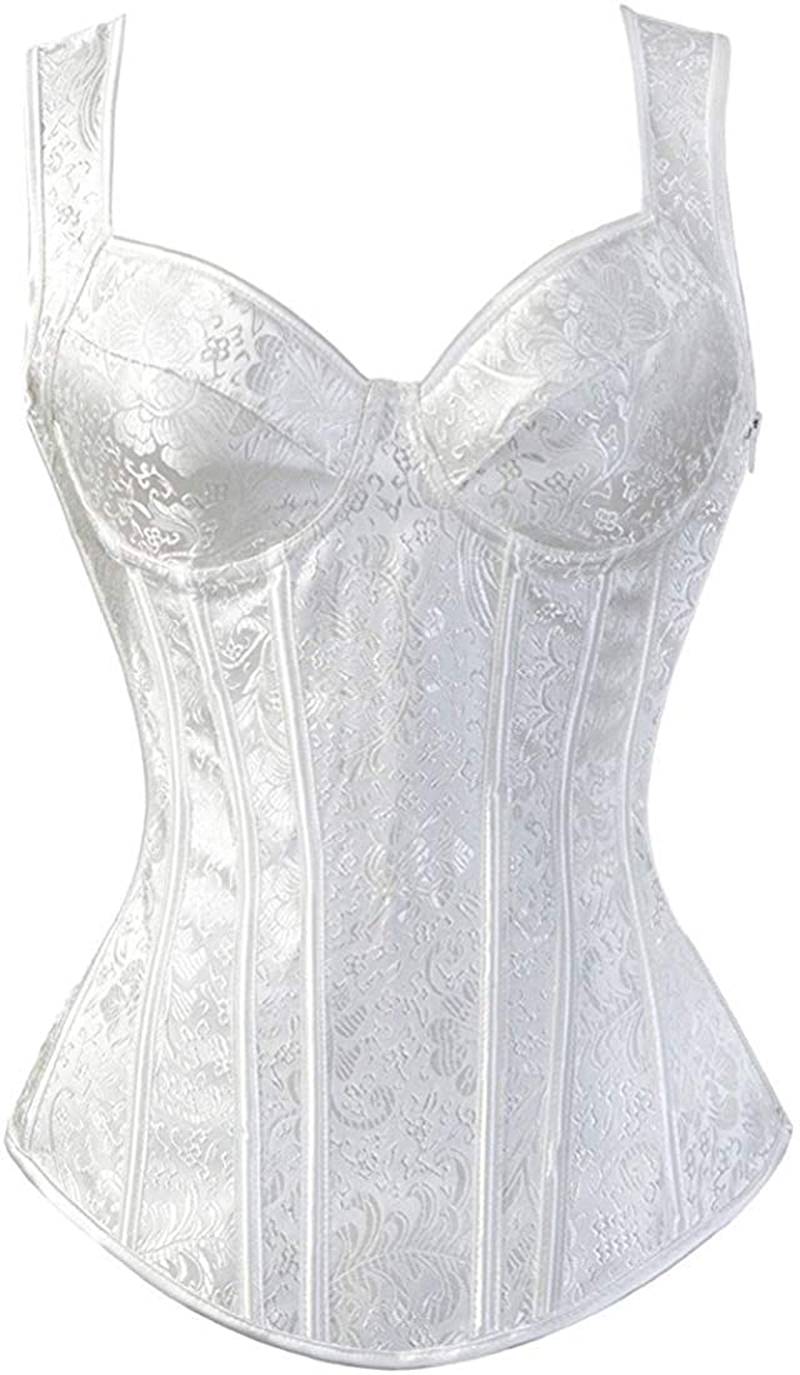 Blidece Women'S Sexy Boned Lace up Push up Shapewear Top Overbust Corset Bustier Apparel & Accessories > Clothing > Underwear & Socks > Lingerie Blidece   