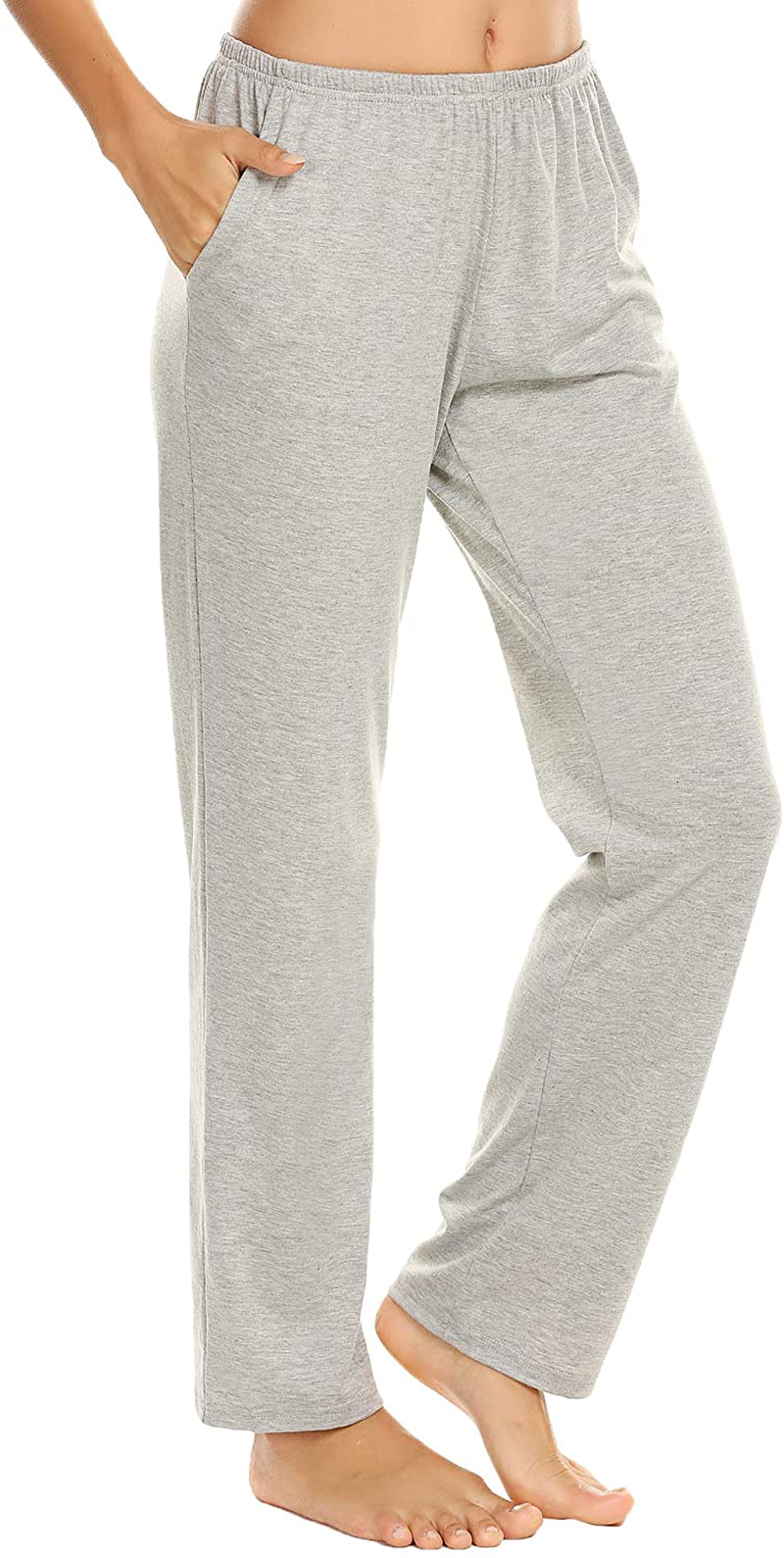 Ekouaer Pajama Pants Women'S Casual Lounge Pants Soft Cotton Sleepwear Pj Bottoms with Pockets S-XXL Apparel & Accessories > Clothing > Sleepwear & Loungewear > Pajamas Kylie Max   
