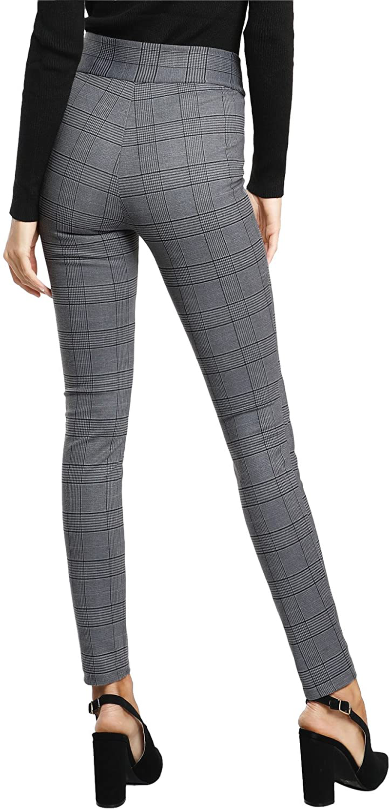 SweatyRocks Women's Casual Skinny Leggings Stretchy High Waisted Work Pants Apparel & Accessories > Clothing > Activewear SweatyRocks   
