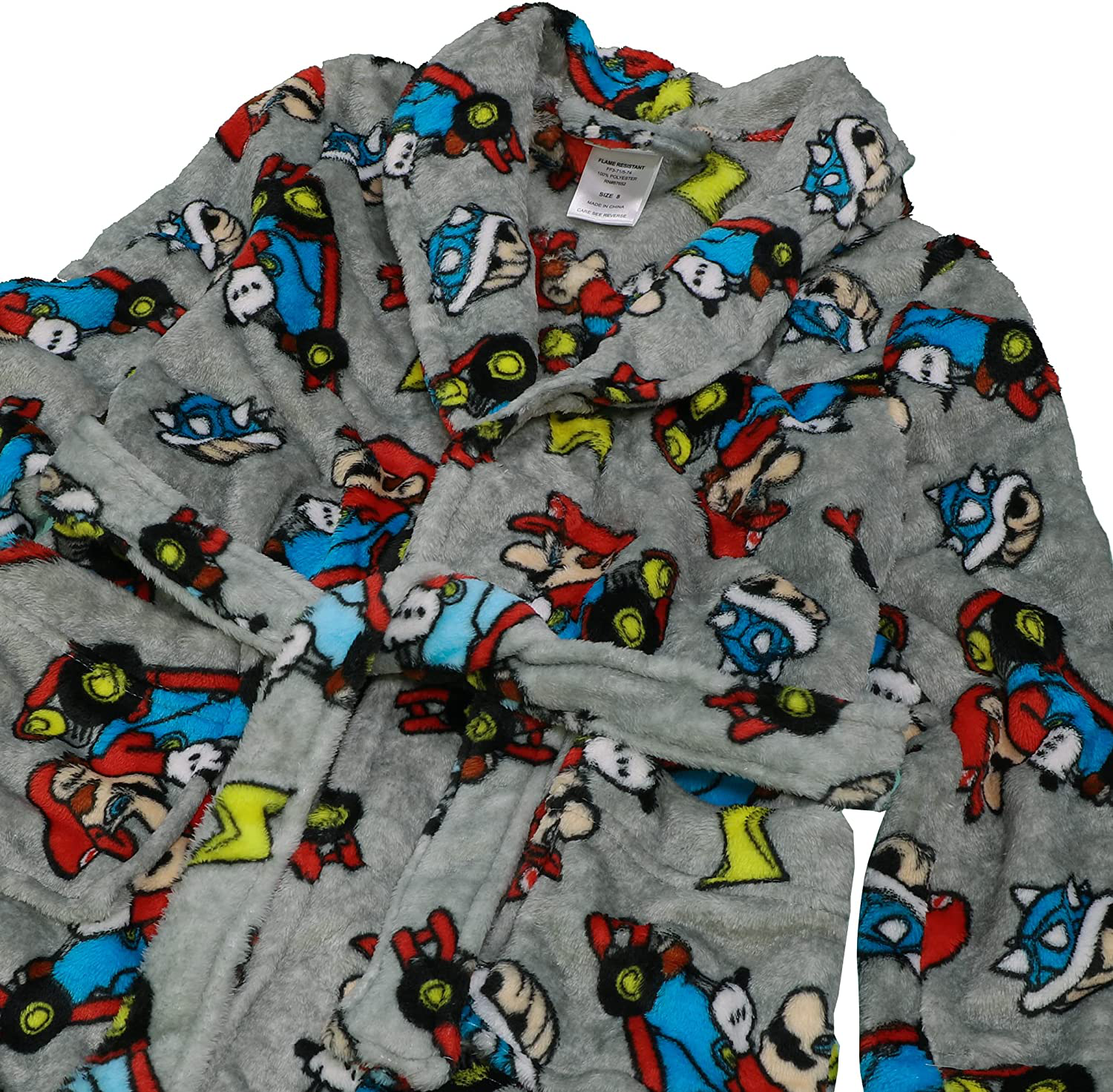 SUPER MARIO Boys Robe Apparel & Accessories > Clothing > Sleepwear & Loungewear > Robes Kylie Max   