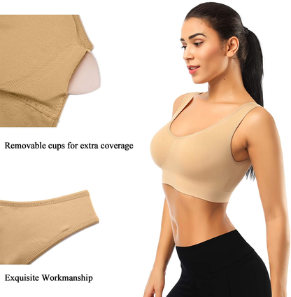 BESTENA Sports Bras for Women, Seamless Comfortable Yoga Bra with Removable Pads Apparel & Accessories > Clothing > Underwear & Socks > Bras Kylie Max   