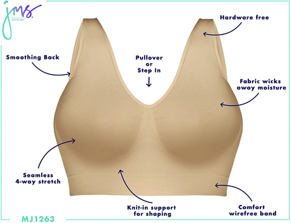 Just My Size Women'S Pure Comfort plus Size Bra MJ1263 Apparel & Accessories > Clothing > Underwear & Socks > Bras Kylie Max   