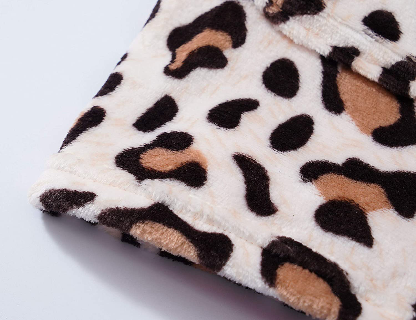 Leopard Cat Robe for Girls Fleece Toddler Kids Teen Hooded Bathrobe Size 4T - 18 Apparel & Accessories > Clothing > Sleepwear & Loungewear > Robes Kylie Max   