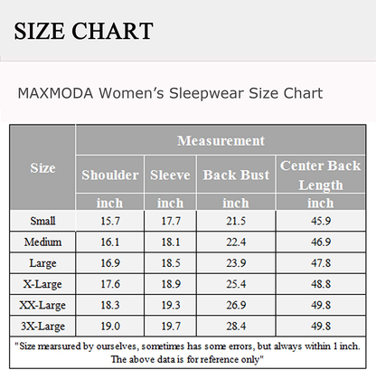 MAXMODA Women Kimono Robes Long Knit Bathrobe Soft Robe Casual Ladies Loungewear S-3XL Apparel & Accessories > Clothing > Sleepwear & Loungewear > Robes Kylie Max   