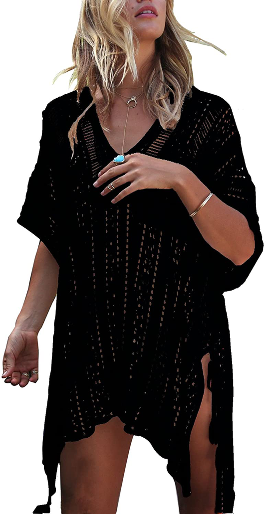 Jeasona Women’S Bathing Suit Cover up for Beach Pool Swimwear Crochet Dress Apparel & Accessories > Clothing > Swimwear Kylie Max   
