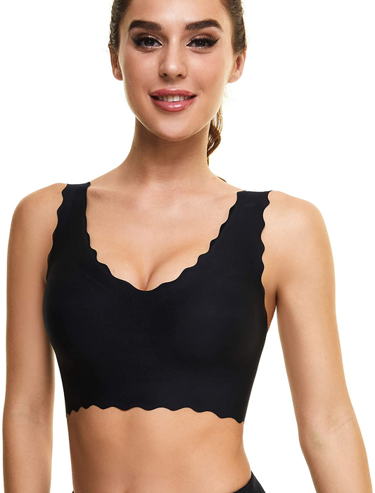 UOTJCNR Women'S Seamless Wireless Invisible Bra Comfy Sleep Bras Thin Soft Daily Bras for Yoga Sport Apparel & Accessories > Clothing > Underwear & Socks > Bras Kylie Max   
