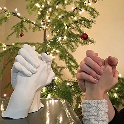 Luna Bean Keepsake Hands Casting Kit | DIY Plaster Statue Molding Kit | Hand Holding Craft for Couples, Adult & Child, Wedding, Friends, Anniversary Arts & Entertainment > Party & Celebration > Gift Giving Luna Bean   