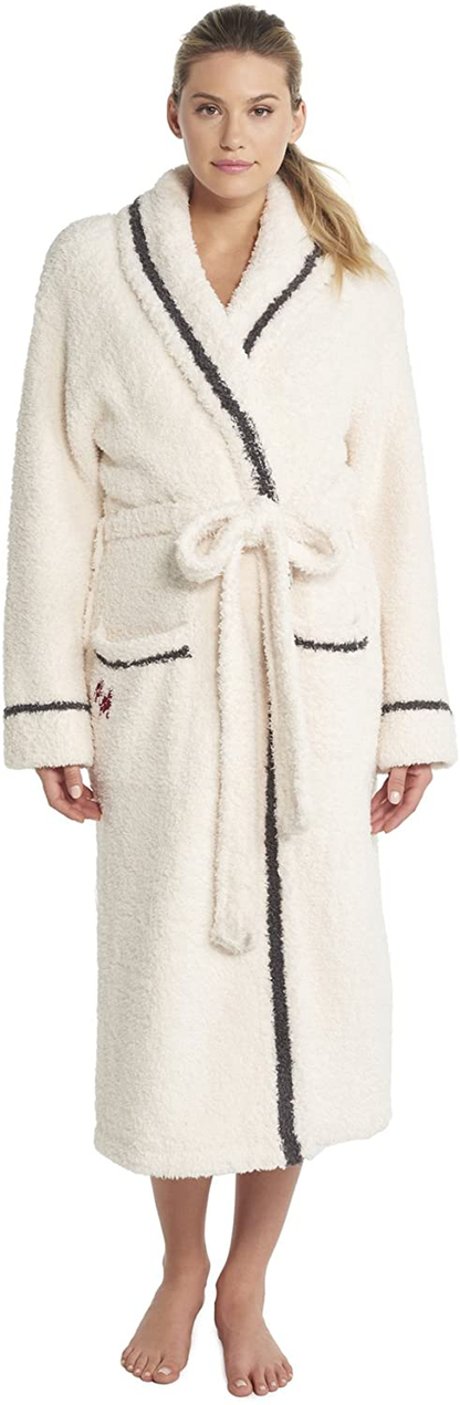 Barefoot Dreams Womens Cozychic Classic Adult Minnie Mouse Robe Apparel & Accessories > Clothing > Sleepwear & Loungewear > Robes Kylie Max   