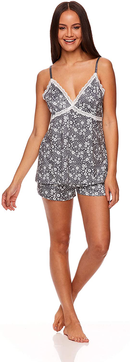 Nanette Lepore Womens Pajamas with Lace Trim – Cami and Short Pajama Set for Women Apparel & Accessories > Clothing > Sleepwear & Loungewear Kylie Max   