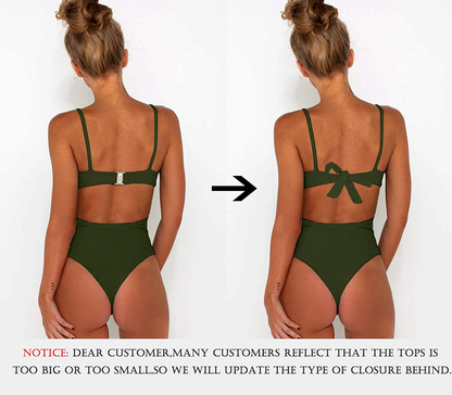 CHYRII Women'S Sexy Criss Cross High Waisted Cut Out One Piece Monokini Swimsuit Apparel & Accessories > Clothing > Swimwear Kylie Max   