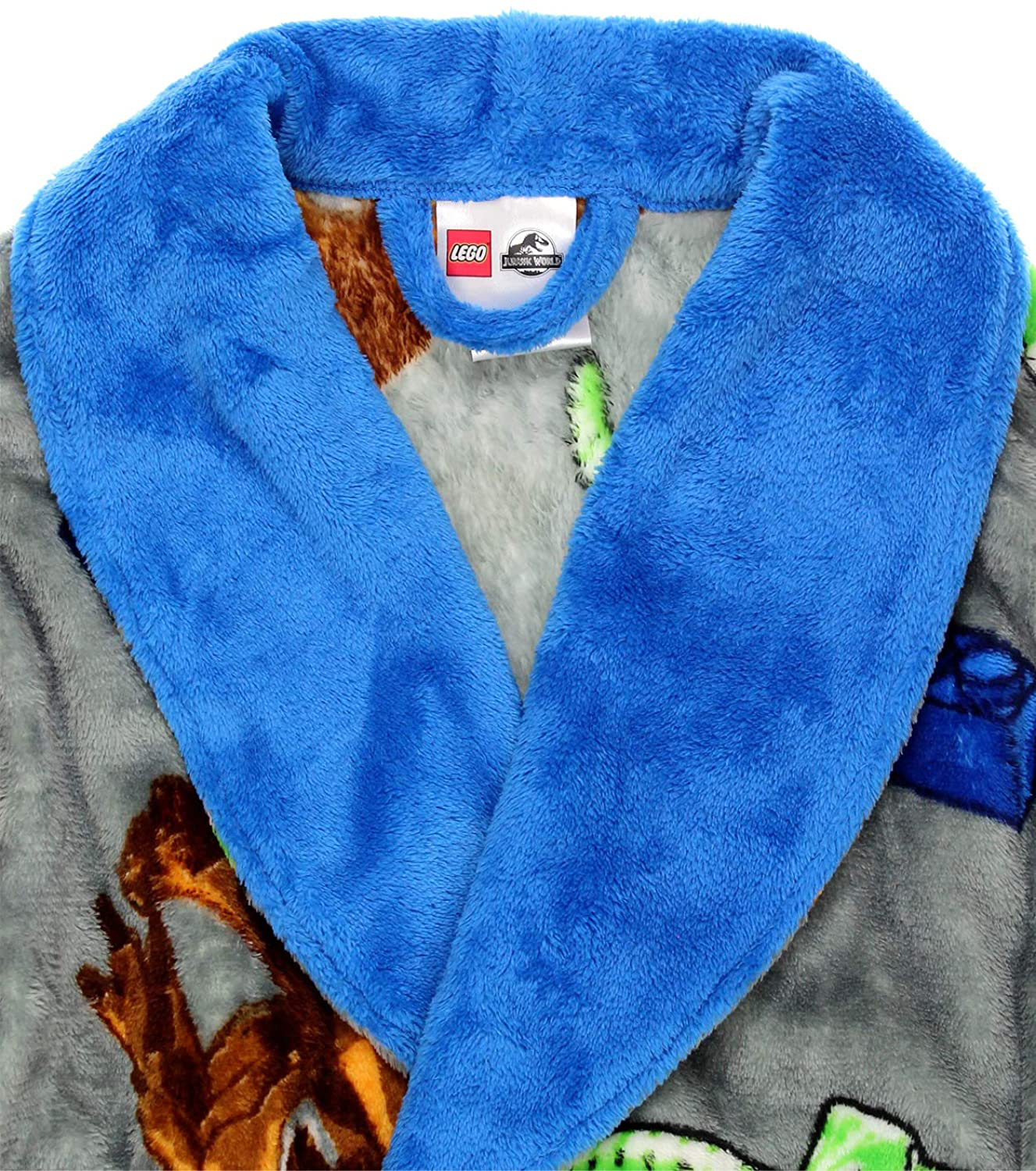 Lego Jurassic World Dinosaur Boys Fleece Bathrobe Robe Apparel & Accessories > Clothing > Sleepwear & Loungewear > Robes Kylie Max   