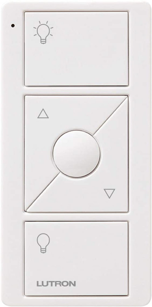 Lutron 3-Button with Raise/Lower Pico Remote for Caseta Wireless Smart Lighting Dimmer Switch, PJ2-3BRL-WH-L01R, White Arts & Entertainment > Party & Celebration > Gift Giving Lutron White  